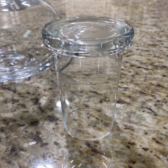 Polish Clear Glass Tumble Up Bedside Carafe Water Carafe Hotel Style Elegant - Picture 4 of 11